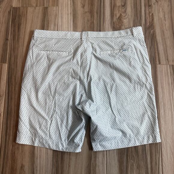 Johnnie-O Shorts Mens 40 Prep-Formance Geometric Golf Remsen Neptune Blue EUC - Picture 2 of 9